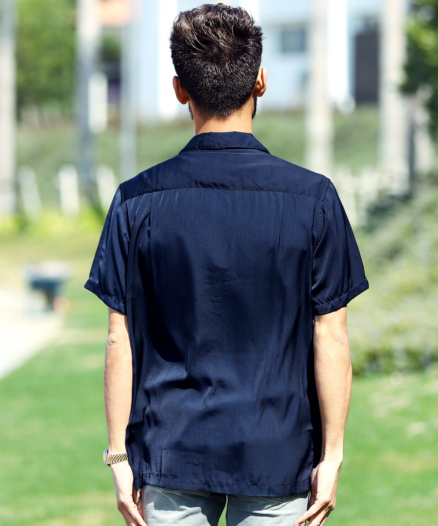 セール20%OFF】オープンカラーシャツ / 開襟シャツ 長袖 半袖 シャツ 