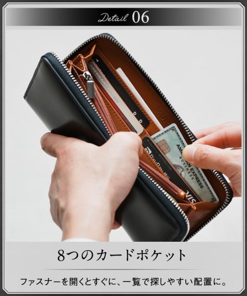 セール Mura 長財布 財布 メンズ 人気 本革 コードバン調 ラウンドファスナー ファスナー ムラ Mura D Fashion