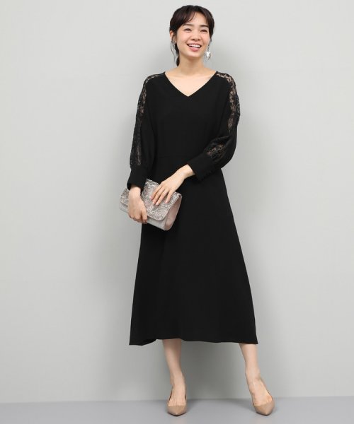 セール 結婚式にも ベルト付き ショルダーレースワンピース ロペ Rope D Fashion セール 結婚式にも ベルト付き ショルダーレースワンピース ロペ Rope D Fashion