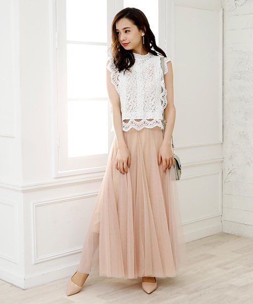 Girly Doll チュールロングスカート 501963345 ガーリードール Girly Doll D Fashion