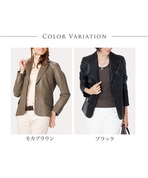 ◎極美品 credimi 希少 ラムレザーテーラード L 本切羽 カラーボタン1 sankyo shokai [5%offクーポン]レザージャケット レディース