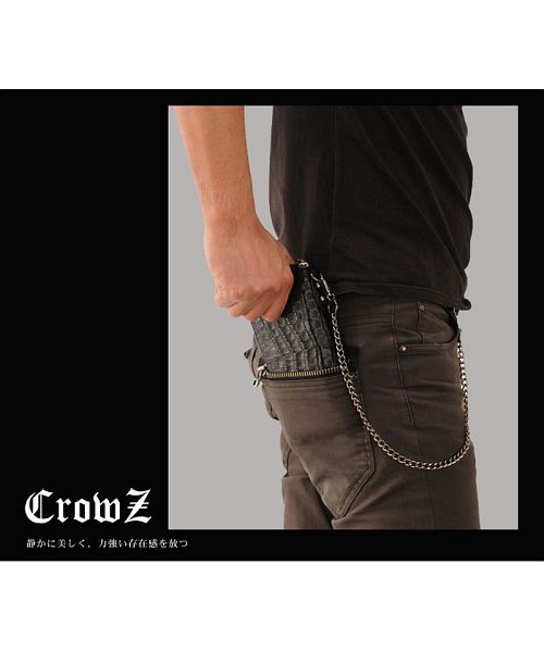 クローズ Crowz [Crowz] 長財布 メンズ カイマン ベリー