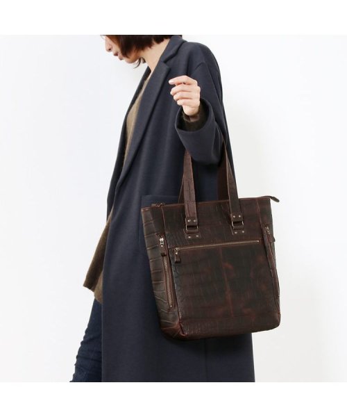 Jamale 日本製 牛革 縦型 トートバッグ メンズ クロコダイル型押し キャンバストート ジャマレ Jamale D Fashion Jamale 日本製 牛革 縦型 トートバッグ メンズ クロコダイル型押し キャンバストート ジャマレ Jamale D Fashion