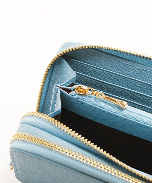 Haleine フランス製 サフィアーノ レザー 多機能 長財布 レディース メンズ アレンヌ Haleine D Fashion