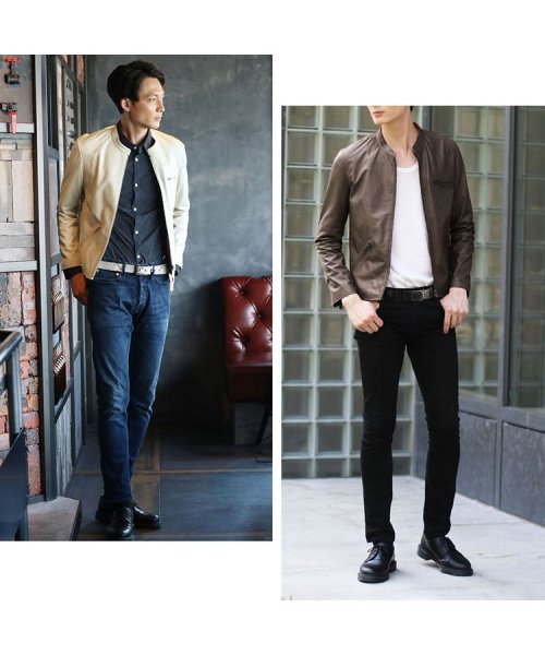 Filomo ラムレザー シングル ライダース ジャケット メンズ フィローモ Filomo D Fashion