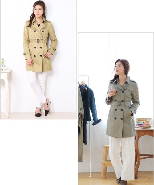 Filomo トレンチコート レディース スプリングコート 春 弱撥水 フィローモ Filomo D Fashion Filomo トレンチコート レディース スプリングコート 春 弱撥水 フィローモ Filomo D Fashion