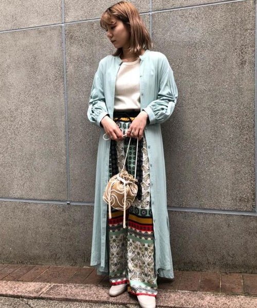 セール 袖ねじりシャツワンピース ローズバッド Rose Bud D Fashion