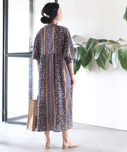 クーポン Web限定 インド製オリエンタルプリントワンピース ブージュルード Bou Jeloud D Fashion クーポン Web限定 インド製オリエンタルプリントワンピース ブージュルード Bou Jeloud D Fashion