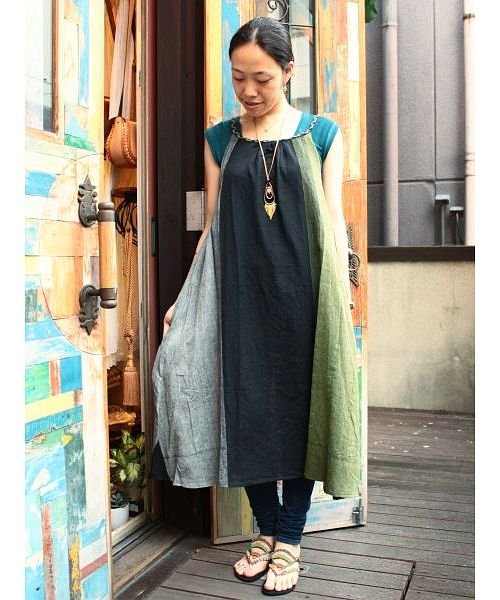 タイムセール10 Off チャイハネ カラパナストライプワンピース チャイハネ Cayhane D Fashion タイムセール10 Off チャイハネ カラパナストライプワンピース チャイハネ Cayhane D Fashion