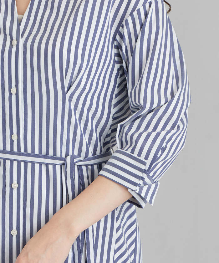 セール 50%OFF】CS POLKA ストライプ シャツ ワンピース セール 50%OFF】CS POLKA ストライプ シャツ ワンピース