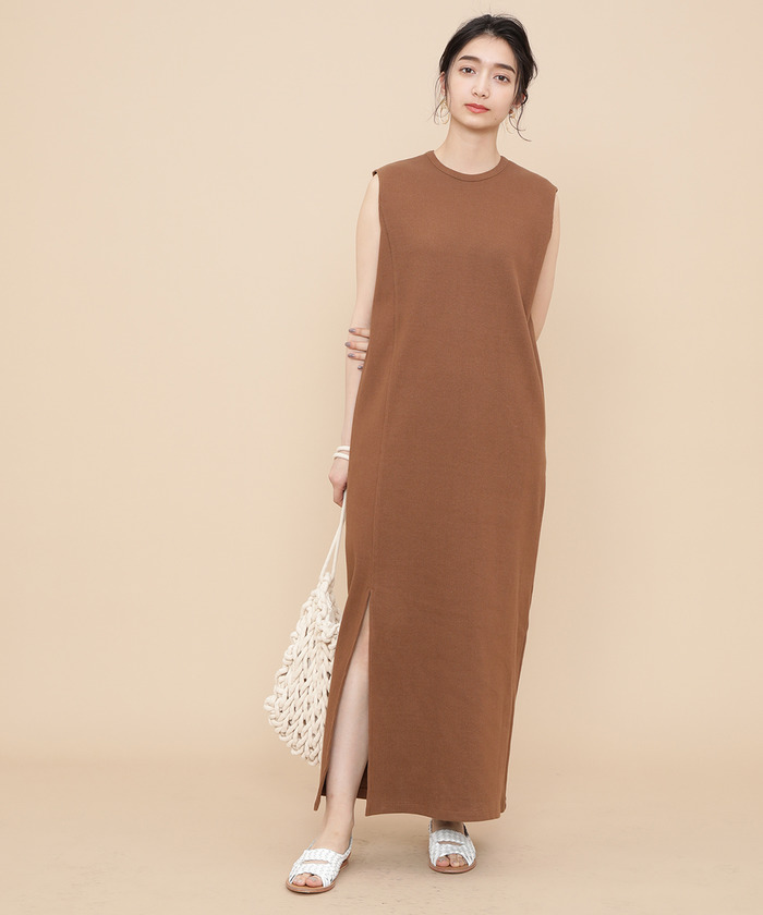 【CHICLINE】★ ロペス スリムフィット ワンピース (DRESS) ★ セール 30%OFF】【WEB限定】リブスリットワンピース(502019526
