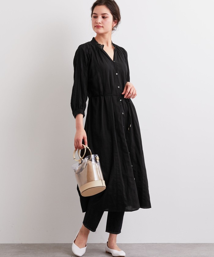 セール 50%OFF】CFC コットン ドビー ギャザー ワンピース