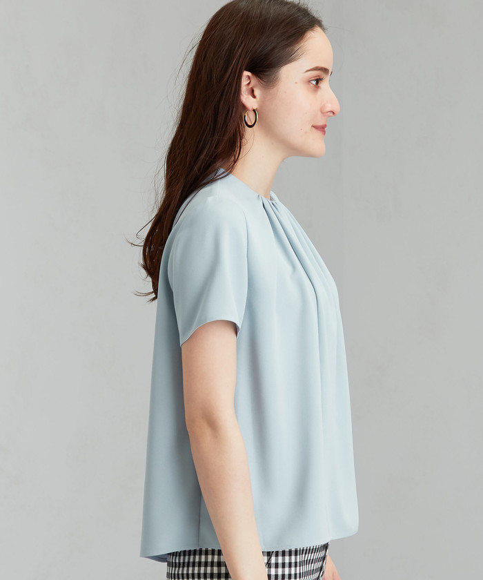 セール 50%OFF】D P/ジョーゼット フロントギャザー ブラウス