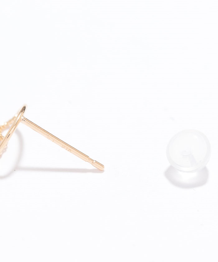 セール10%OFF】【K10】ペンデュラムダイヤモンドピアス(502019018