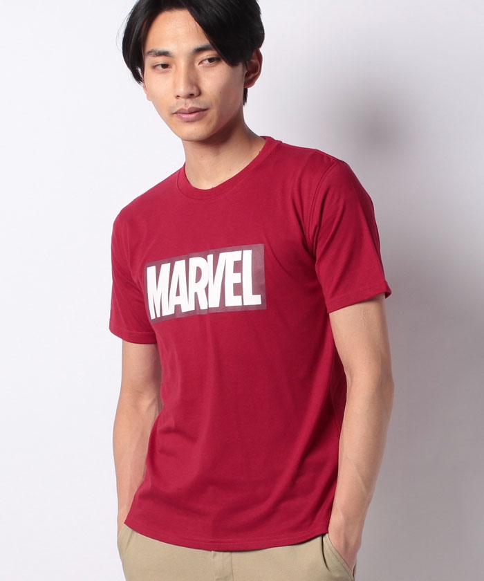 MARVEL】マーベル ボックスロゴ 半袖Tシャツ(501999432 MARVEL】マーベル ボックスロゴ 半袖Tシャツ(501999432