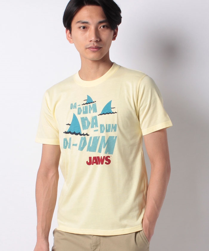 日本未入荷☆JAWSプリント半袖Tシャツ/全2色/DOMINANT セール】JAWS ジョーズ 映画Tシャツ 半袖 プリント オーバー