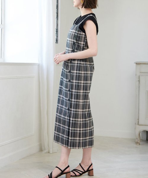 セール 54 Off 綿麻チェックデザインワンピース ロペピクニック Rope Picnic D Fashion