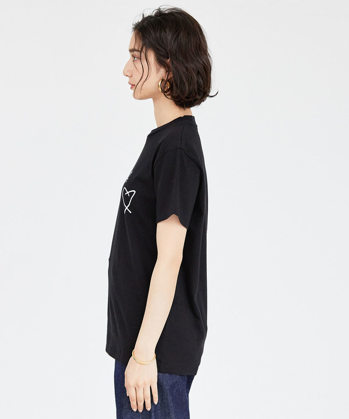 agnes b. pour ADAM ET ROPE'】ハート Tシャツ(502247119 agnes b. pour ADAM ET ROPE'】ハート Tシャツ(502247119
