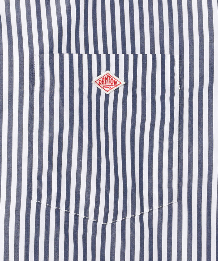 DANTON ビッグシルエット シャツ 36 ネイビー DANTON/ダントン】BIGシルエットシャツ #JD－3654(502040889