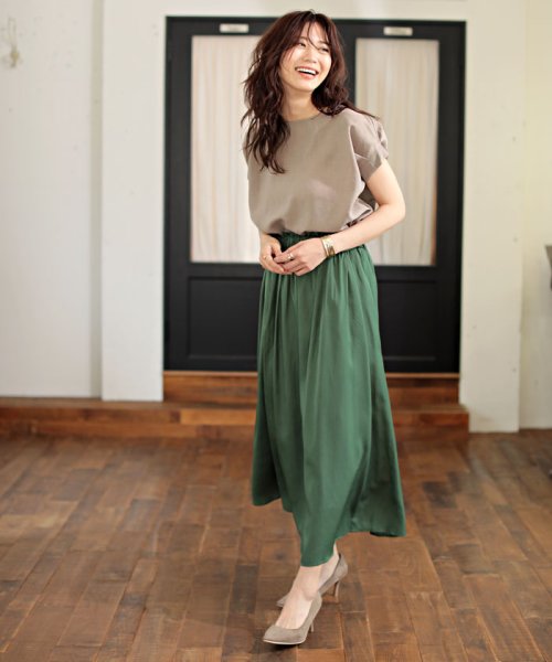 Very 5月号掲載 洗える タックスリーブブラウス ナチュラルビューティーベーシック Natural Beauty Basic D Fashion