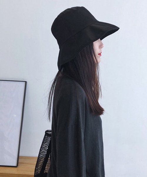 つば広帽子 レディース ハット 折りたたみ ぼうし 小顔 おしゃれ 春夏秋 アウトドア旅行 即納 ミニミニストア Miniministore D Fashion