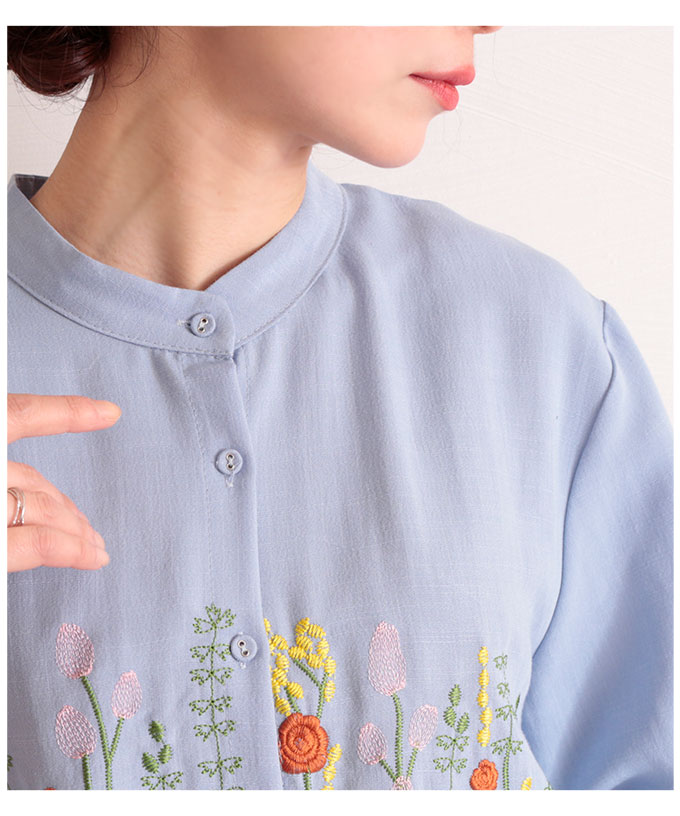 サワアラモード Sawa a la mode トップス レディースシャツ 刺繍
