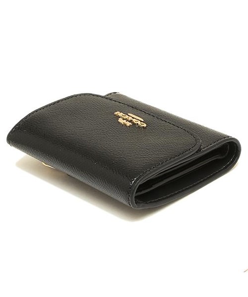 コーチ 財布 アウトレット Coach F Imblk スモール ウォレット レディース 二つ折り財布 三つ折り財布 無地 ブラック 黒 コーチ Coach D Fashion