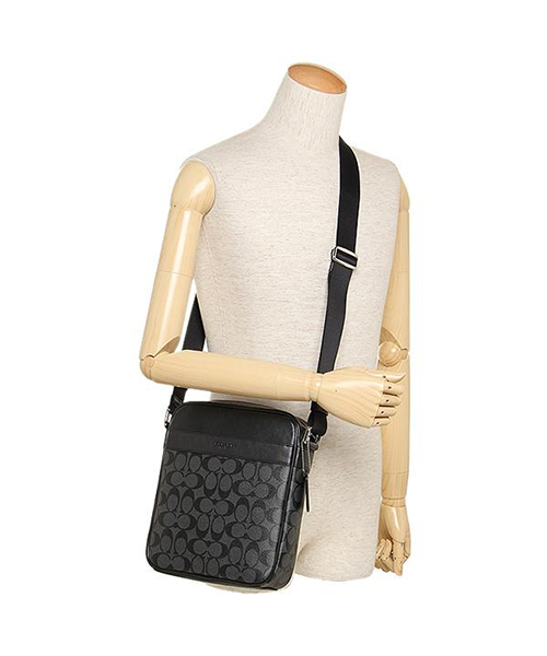クーポン】コーチ バッグ アウトレット COACH F54788 CQ/BK シグネチャーショルダー ショルダーバッグ・ポシェット チャコール/ブラック(502045208)  | コーチ(COACH) - d fashion