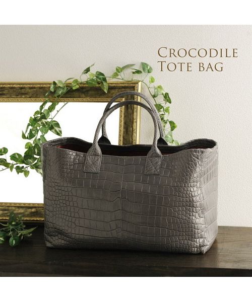 スモールクロコダイル ポロサス トートバッグ レディース(502282796 スモールクロコダイル ポロサス トートバッグ レディース(502282796