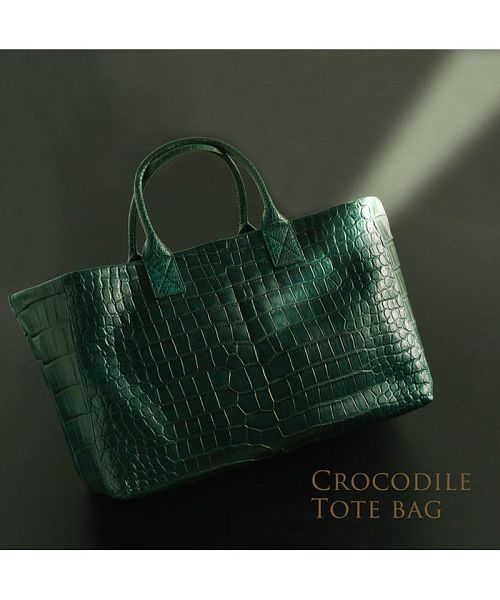 スモールクロコダイル ポロサス トートバッグ レディース(502282796 スモールクロコダイル ポロサス トートバッグ レディース(502282796