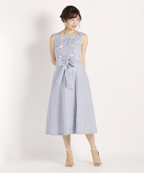 セール Andgirl5月号掲載 ロンドンストライプ ワンピース ストロベリーフィールズ Strawberry Fields D Fashion