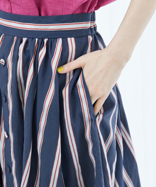 セール 54 Off 先染めストライプスカート ロペピクニック Rope Picnic D Fashion
