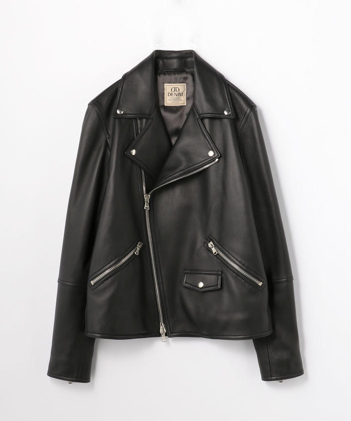 セール 40%OFF】【別注】DENIM×TOMORROWLAND ラムレザー ダブル セール 40%OFF】【別注】DENIM×TOMORROWLAND ラムレザー ダブル