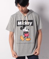 セール Disney 大きいサイズ メンズ ディズニー ミッキー マウス Tシャツ パーカー 半袖 Tパーカー ブランド 大きいサイズのマルカワ Marukawa D Fashion