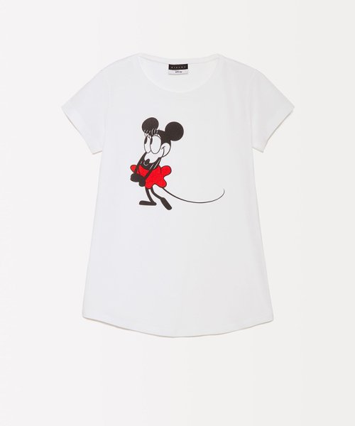 セール 70 Off Disney ディズニー コラボ レトロミッキー ミニーマウス半袖tシャツ シスレー レディス Sisley D Fashion