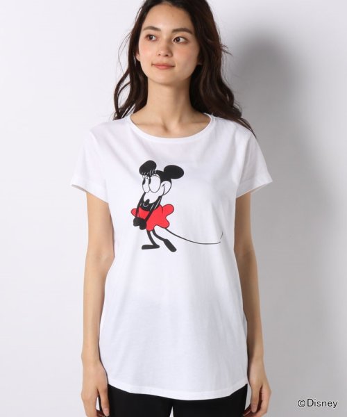 セール Disney ディズニー コラボ レトロミッキー ミニーマウス半袖tシャツ シスレー レディス Sisley D Fashion セール Disney ディズニー コラボ レトロミッキー ミニーマウス半袖tシャツ シスレー レディス Sisley D Fashion