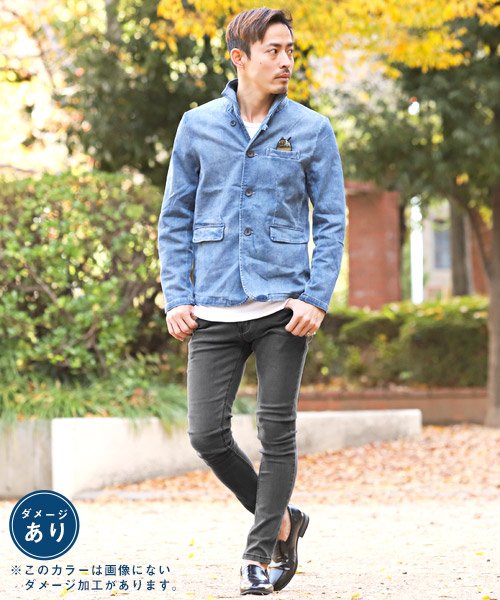 ストレッチスキニーパンツ スキニー デニム パンツ メンズ ストレッチ Bitter ラグスタイル Luxstyle D Fashion