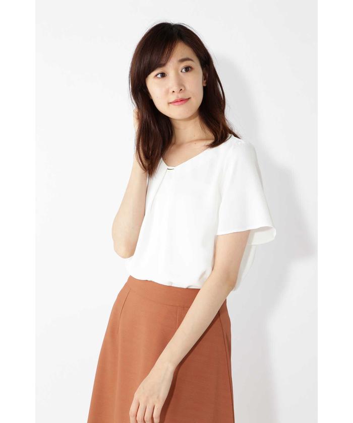 「NATURAL BEAUTY BASIC」 半袖ブラウス SMALL ベージュ系その他2 レディース NATURAL BEAUTY BASIC 「NATURAL BASIC」 半袖ブラウス SMALL