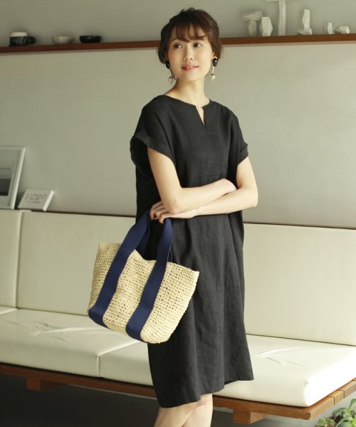 セール フレンチリネンフレンチスリーブワンピース コーエン Coen D Fashion