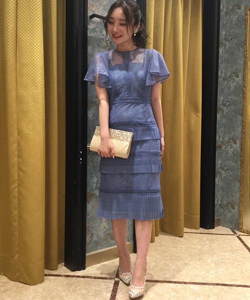 レイヤードレースタイトワンピース グレースコンチネンタル Grace Continental D Fashion