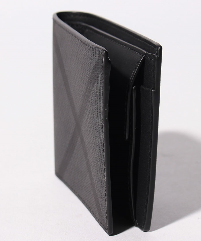 セール 25%OFF】【BURBERRY】メンズ2つ折り財布/【CHARCOAL/BLACK セール 25%OFF】【BURBERRY】メンズ2つ折り財布/【CHARCOAL/BLACK