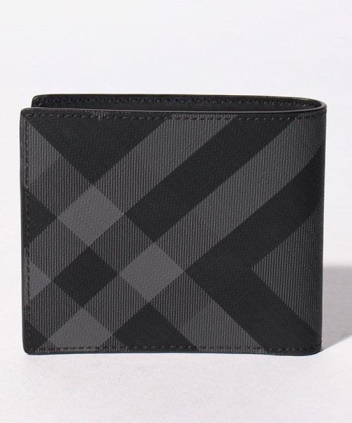 セール 25 Off Burberry メンズ2つ折り財布 Charcoal Black バーバリー Burberry D Fashion