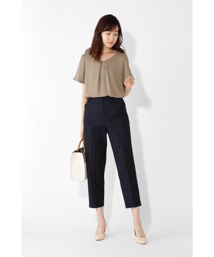 「NATURAL BEAUTY BASIC」 半袖ブラウス MEDIUM ブラック レディース 楽天市場】半袖 ブラウス ナチュラルビューティベーシックの通販