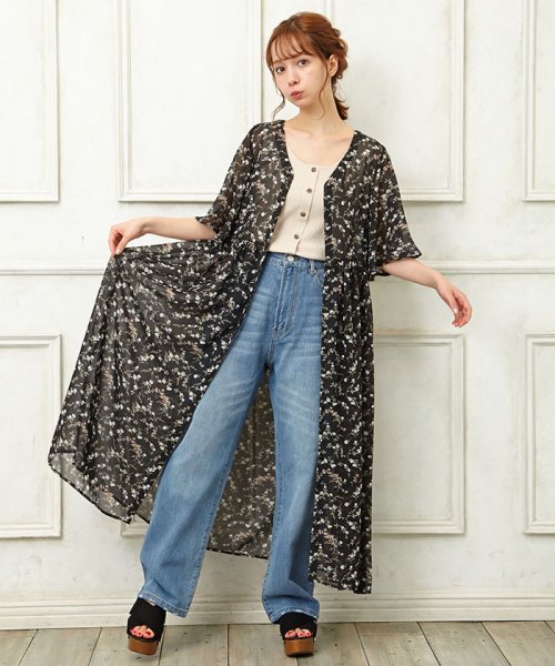 セール 花柄シフォン ガウン イング Ingni D Fashion