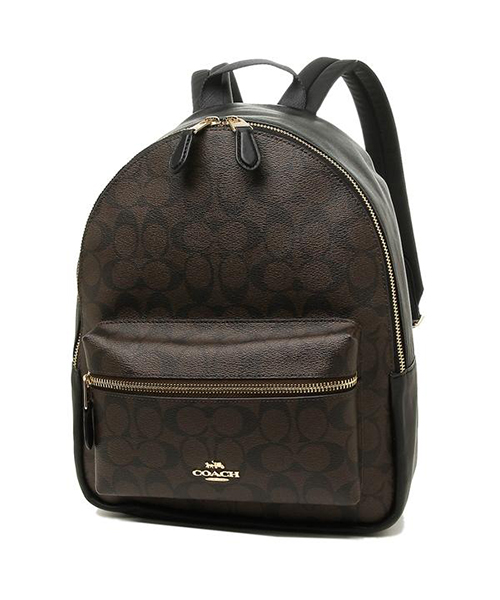 未使用 COACH コーチ F32200 リュック 1点 リュックサック ブラック ブラウン レディース AM3798A34