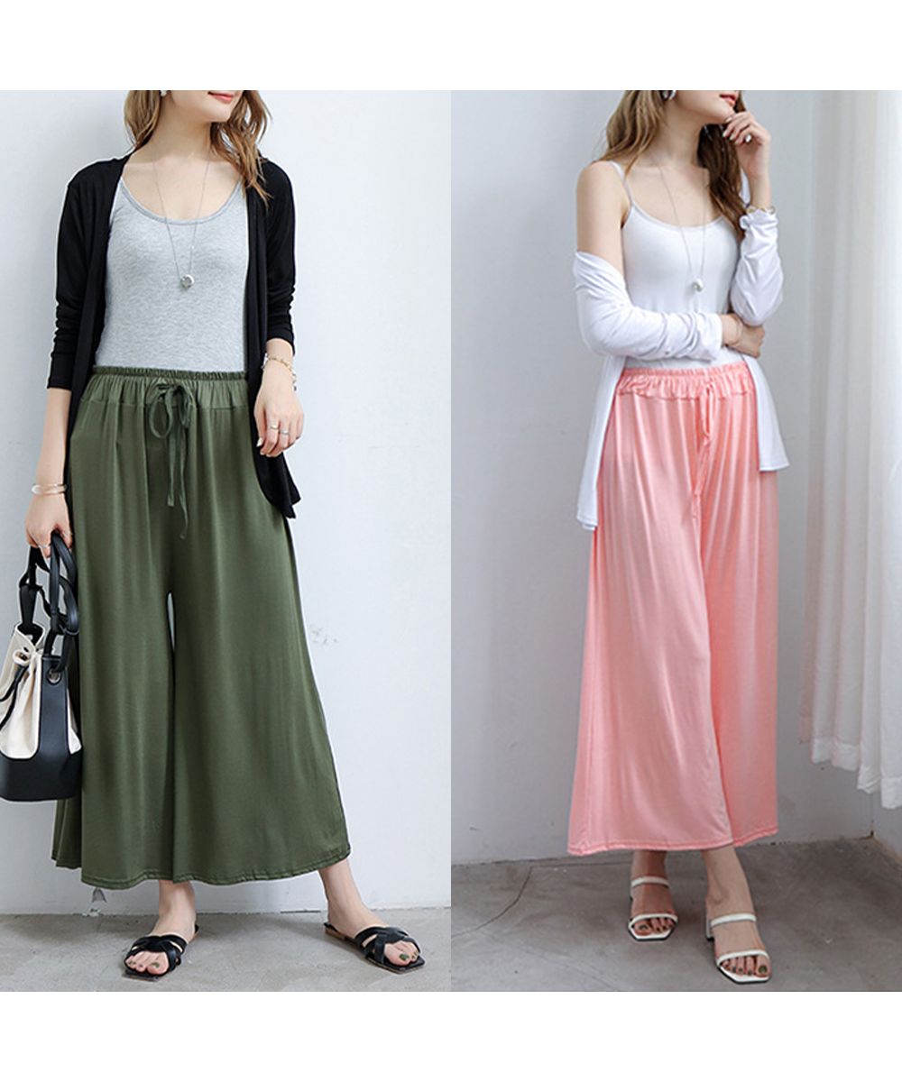 クーポン】【セール38%OFF】ワイドパンツ レディース ガウチョ