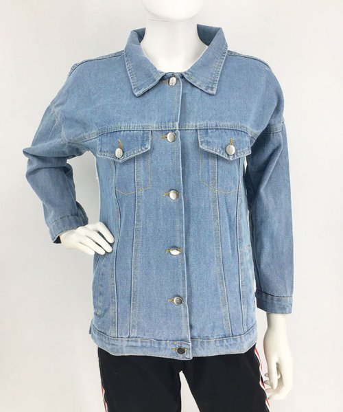 セール デニムジャケット レディース 大きめ ジージャン ジャンパー ブルゾン アウター 春 即納 ミニミニストア Miniministore D Fashion