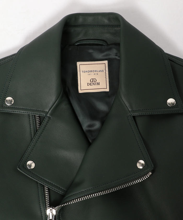 セール 40%OFF】【別注】DENIM×TOMORROWLAND ラムレザー ダブル セール 40%OFF】【別注】DENIM×TOMORROWLAND ラムレザー ダブル