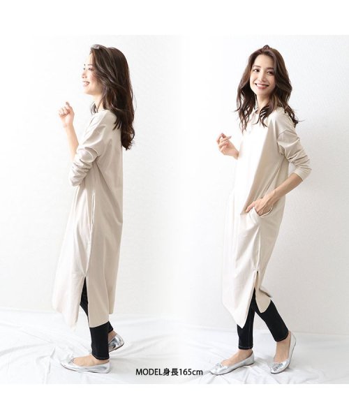 セール 0gスリット入7分袖ワンピース オウンコード Owncode D Fashion セール 0gスリット入7分袖ワンピース オウンコード Owncode D Fashion