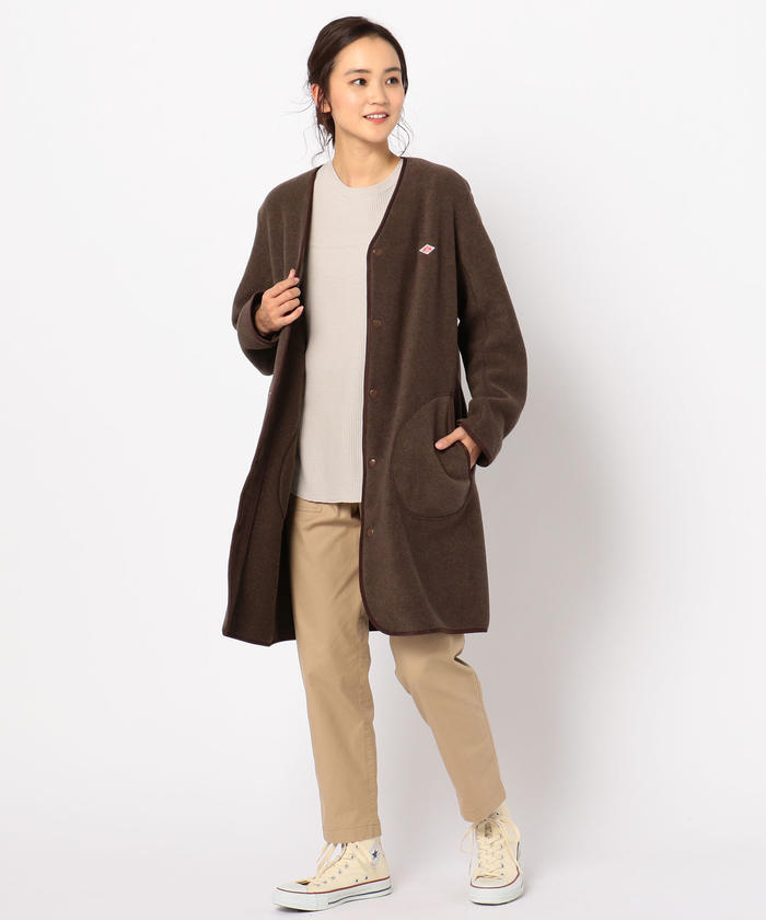 DANTON/ダントン】FLEECE ロング丈コート (JD-8992)(502408641 DANTON/ダントン】FLEECE ロング丈コート (JD-8992)(502408641